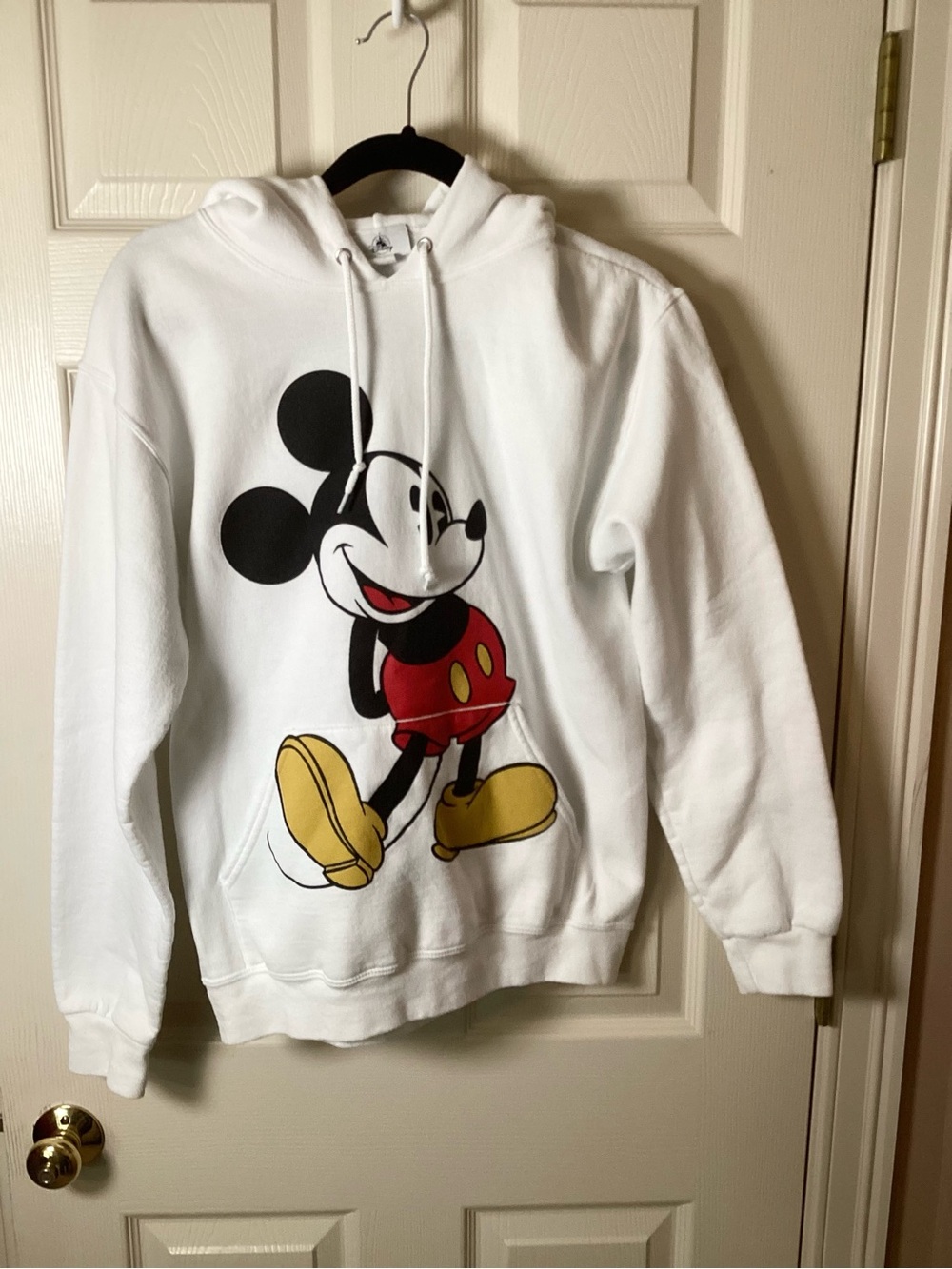 Disney Brand Mickey Mouse White Hoodie Sweatshirt - Small